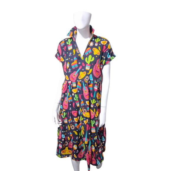 Layerz Clothing Women's size Small Claire Fiesta Dress Mexican Party ResortDress - Picture 1 of 9